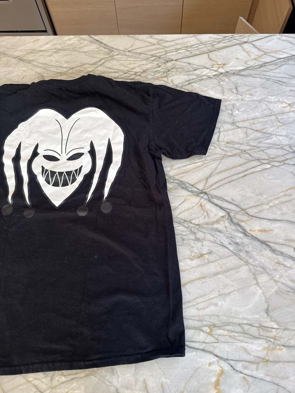 Rejects Clothing Gothic Script Jester Graphic Bla… - image 6